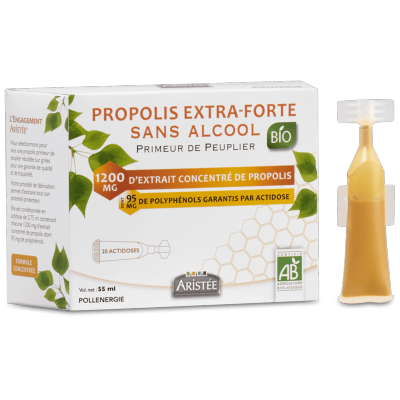 ORGANIC ALCOHOL-FREE EXTRA-STRENGTH POPLAR-TYPE PROPOLIS
