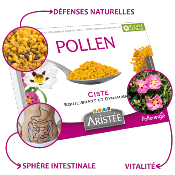 POLLEN FRAIS DE CISTE Fleurs sauvages