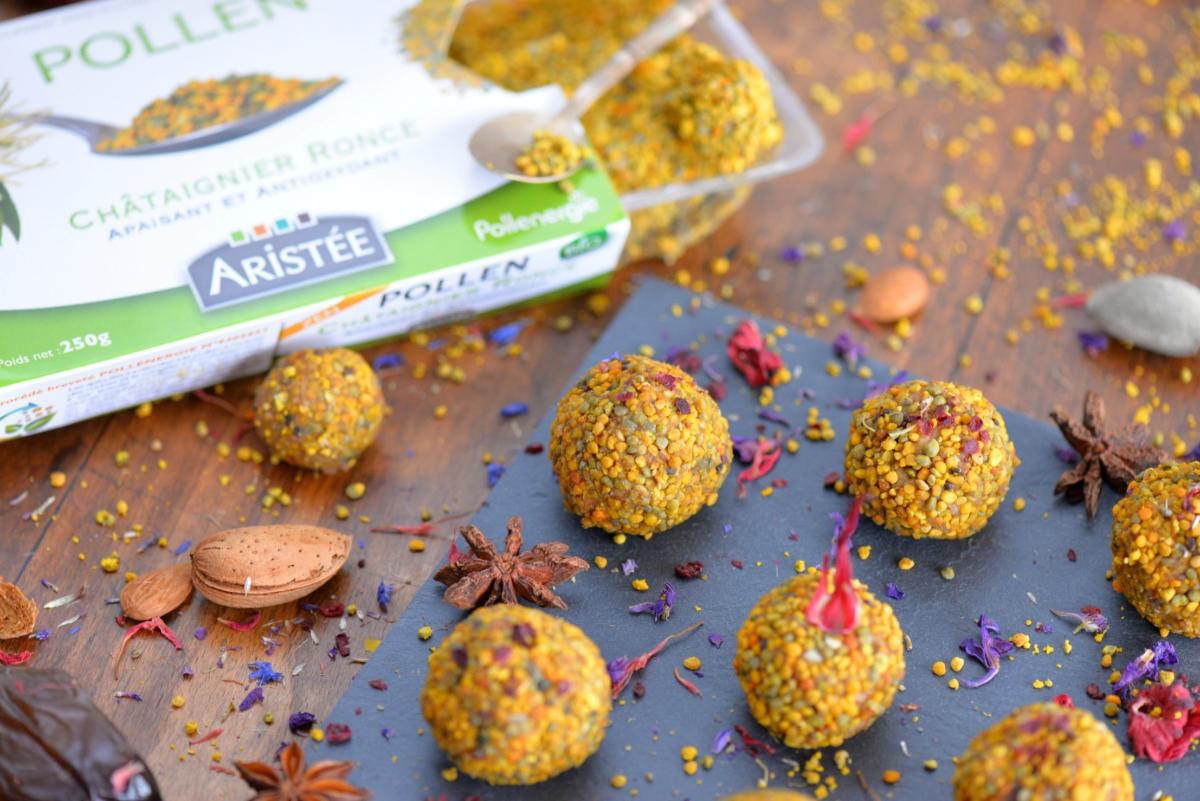 Recette petites douceurs au pollen frais de châtaignier par Alice Vanhoye